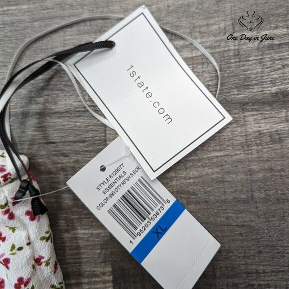 1. State Daisley Smock Front Sleeveless Top Size XL - Picture 2 of 5